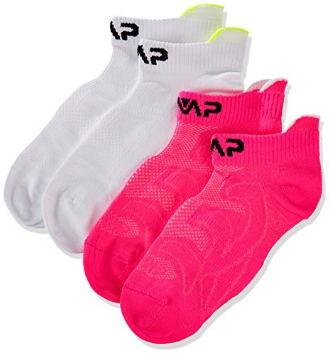 CMP Kinder Socken Füßlinge, Bianco-Pink Fluo, 31/33, 3I96874