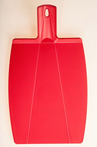 Kochblume Falt-Schneidbrett L mit Klappfunktion | Spülmaschinenfest | BPA-frei | Rutschfest & messerfreundlich | Farbe: rot