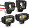 INJORA LED Leuchtet Scheinwerfer Crawler für Axial TRX-4 TRX6 SCX10 90046 Wraith Redcat Gen8 1/10 RC Crawler Wagen,4 STÜCK