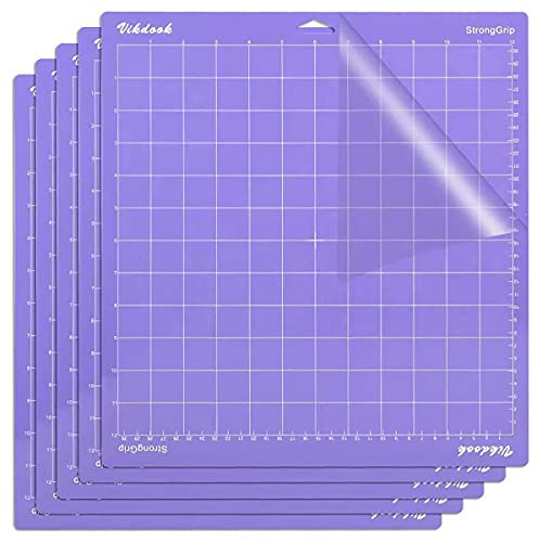 VIKDOOK Schneidematte für Cricut Maker 3/Maker/Explore 3/Air 2/Air/One 12 x 12 30,5 x 30,5 Variety Grip Replacement Adhesive Light Standard Starke Griffmatte für Cricut-Zubehör