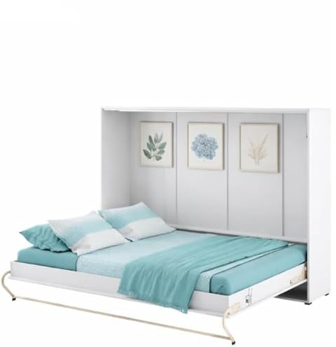 Consus Pro Armadio Letto Ritrattabile Orizzontale 120x200 cm Bianco Lucido