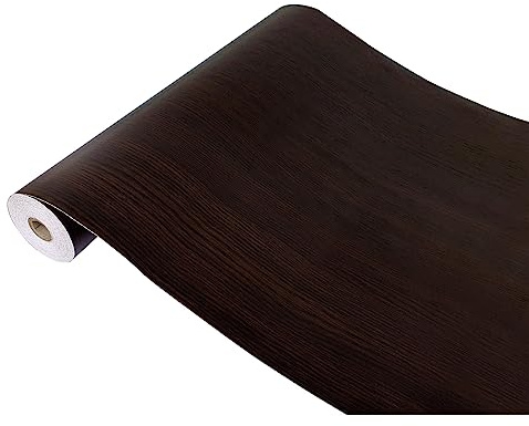 DecoMeister Vinilo Papel Adhesivo Para Muebles Imitacion de Madera Para Cocina Puerta Pared Mesa Lámina Autoadhesiva Decorativa En Rollo Para Forrar 45 x 200 cm Madera Wenge Castaño