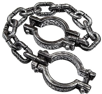 Wicked Costumes Adult Convict Shackles Prop Fancy Dress Accessory