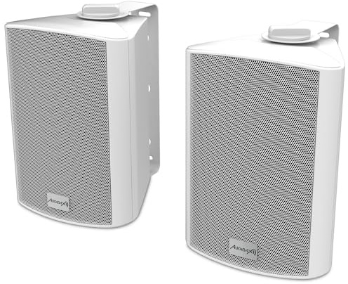 Audibax PR-52 BT White – Altavoces de Pared – Compatible con Bluetooth - Pareja de Altavoces Estereo de 2 Vías – Altavoces con Woofer de 5” – Sonido Envolvente