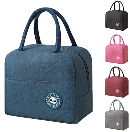 BRYN Kühltasche Klein 5.6L, Kleine Kühltasche Faltbar, Lunchtasche für Unterwegs, Strand, Arbeit, Schule, Reisen, Camping, Picknick（Blau）