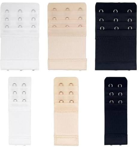 WeddHuis 8 Pezzi Estensioni Reggiseno, Morbido, Comodo, Elastico, Estensore di Reggiseno, Prolunga Reggiseno, Estensore Reggiseno, Allarga Reggiseno