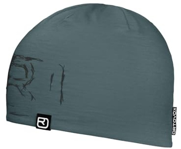 ORTOVOX 120 TEC Logo Beanie, Dark Arctic Grey, Unisex