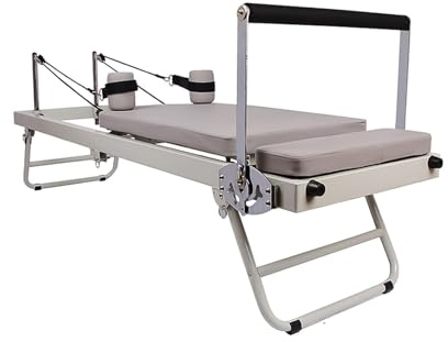 Aparatos de pilates para uso doméstico, mesa de pilates para entrenamiento en casa - Pilates Reformer Core Cama | Dispositivo de entrenamiento de núcleo plegable para el lugar de trabajo con una
