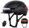 Shinmax Fahrradhelm Erwachsene mit Blinker – Fahrrad Helm für Herren und Damen mit USB Wiederaufladbare LED-Rücklicht, Abnehmbar Visier, Radhelm für Scooter, Urban Scooter, MTB,Rennrad und Pendler