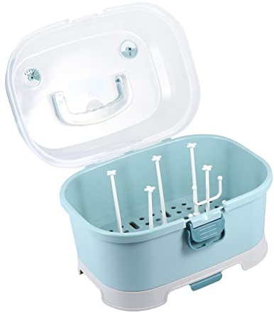 DECHOUS Contenitore Per Bottiglie e Porta Asciuga Bottiglie in Pp Per Ragazzo Ragazza Organizer Portatile Maniglia Per Accessori Scatola Per Riporre e Articoli Infantili