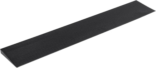 Rampa de umbral de 3 cm de inclinación de Goma Antideslizante para Puertas, calzadas, baños, pedestales elevados para sillas de Ruedas, Scooters, andadores y sillas de Ruedas (3cm elevar)