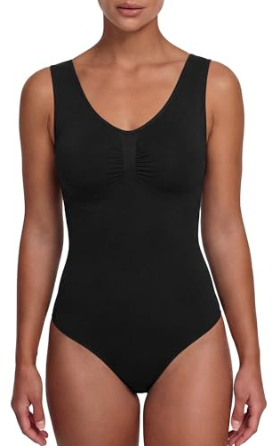 creamy fabrics Shapewear Body Damen Bauchweg Slip Tank Bodysuit Nahtlos