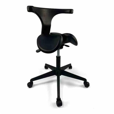 JIFGWBSP Taburete De Silla De Montar, Silla De Montar De Altura Ajustable con Respaldo, Silla Giratoria 360°, For Salón De Belleza, Barbería, Oficina En Casa