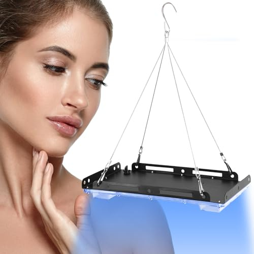 Solarium für Zuhause, 30W Tragbare Bräunungslampe mit 90 LEDs, Gesichtsbräuner mit Aufhängbare Haken für Gesicht und Körper, Gesichtssolarium Bräunungslicht Gesichtsbräunung ageslicht Sonnenlampe