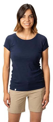 ALPIN LOACKER Merino Shirt Damen kurzarm und Poloshirt I atmungsaktives Funktionsshirt schnelltrocknend für Sport und Wandern I Merinowolle Tshirt und Thermooberteil