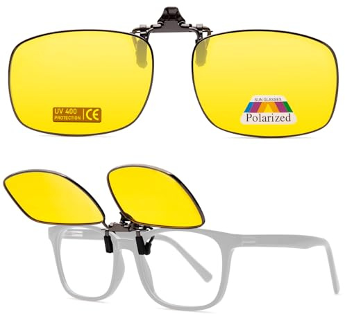 Epavouos Clip-On Polarisiert Sonnenbrille UV400 Schutz Ideal für alle Outdoor-Aktivitäten