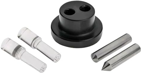 Optical Center Punch Tool Set – Precision Layout Marking Kit with 9x Magnifier Lens, Tempered Steel Punches, Aluminum Body – Accurate Hole Punching Within .002 for Machinists, Metalworking