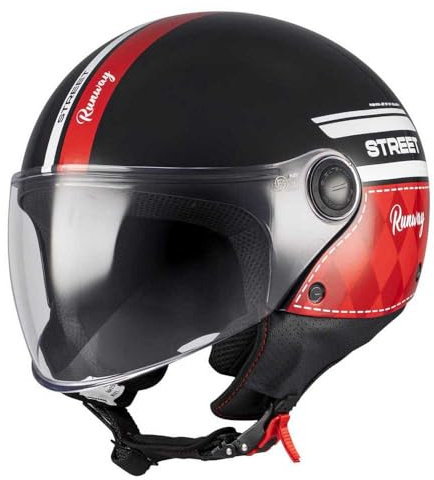 MT Helmets Street S – Casco Moto Jet con Calota HIRP, Pantalla con Sistema MT-QVSS y Cierre Micrométrico | Homologado ECE 22.06 & DOT