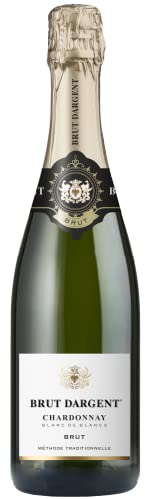 Brut Dargent - Chardonnay Sekt Brut, Qualitativ hochwertiger Chardonnay trocken Sekt aus Frankreich, Methode Traditionnelle (1 x 0.75 L)