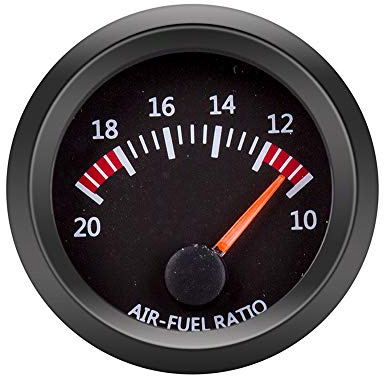 ETOPARS 52mm Motore Auto Kit Calibro del Rapporto Aria Carburante Livello Puntatore Indicatore Luminoso a LED Bianca Universale