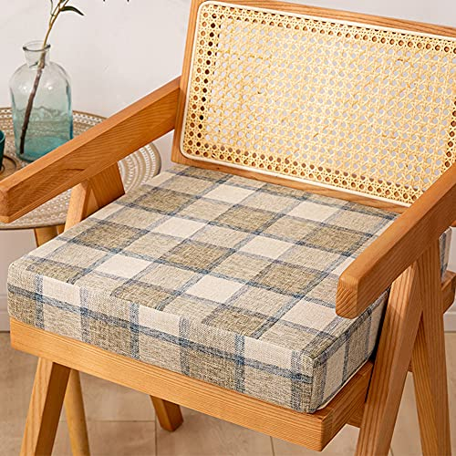 Stuhlauflage,Quadrat Sitzkissen,Sitzerhöhung Auflage mit Gefüllte Schwamm Stuhlkissen Sitzpolster Stuhlpolster Abnembar Bezug mit Reißverschluss Tatami Bodenkissen Bürostuhl Gartenstuhl Sitzauflage