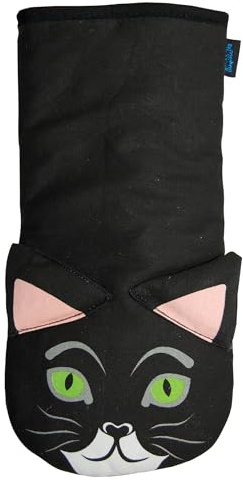 Kapow Gifts Cat Oven Glove Kitchen Mitt - gift for cat lover animal