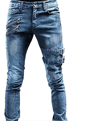 Jean Homme Vintage Slim Jeans Avce Poches De Travail Salopette Jeans Pantalon En Denim Casual Automne Denim Coton Hip Hop Lâche Travail Pantalon Pantalon De Travail Homme Jean