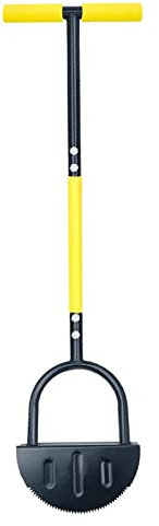 Genérico Cortador De Borde De Césped De Dientes De Sierra - Herramienta De Borde De Césped |Recortadora De Bordes Manual Recortadora De Bordes De Césped En Forma De Media Luna con Mango