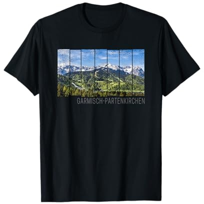 Garmisch Partenkirchen Bavière Vintage Alpes Allemagne T-Shirt