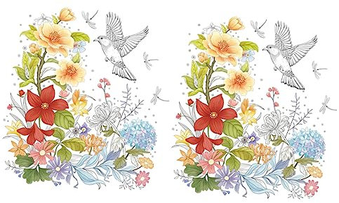 PHENOFICE 2blätter Toilettensitzabdeckung Blumen-design Selbstklebende Pvc-wandaufkleber Und Abnehmbar Toilettensitzaufkleber Für Wc-deckel Blumen-küchenaufkleber