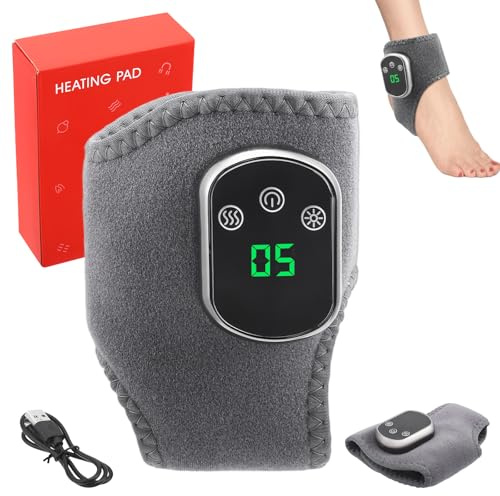 Masajeador de Pies 3 en 1, Masajeador de Pies Neuropatía Inalámbrico Portátil con 5 Calor, 3 Vibración, para la Inflamación del Tendón de Aquiles, Masaje de Reflexología Podal