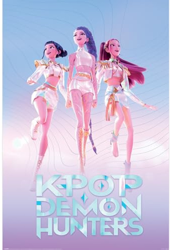 Pyramid International K-POP DEMON HUNTERS (HUNTRIX) MAXI POSTER 90 cm x 60 cm Maxi poster – Poster per parete K-Pop non incorniciato per casa, camera da letto o studio