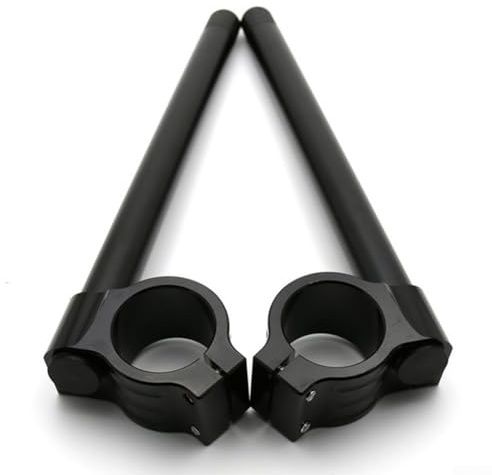 Motorcycle Clip-On Fork Tube Handlebars 35mm For CNC Aluminum Alloy 7/8 Inch For Bars Lightweight Fit for Most Motorbikes Front Mount with Hardware Black or(35MM black)