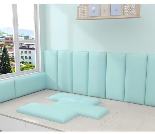Lot de 10 panneaux muraux rembourrés 3D, 6, 9, insonorisants, à décoller et à coller pour tête de lit - Rembourrage mural 3D pour protection contre les collisions - Panneaux acoustiques décoratifs en
