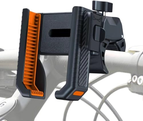 Cochecito con Soporte para teléfono: Soporte Flexible, de Bloqueo Seguro, Estructura Plegable Ligera, Brazo de Soporte antivibración, fijación para Smartphone para Cochecito, Bicicleta