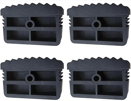 4 Piezas Pies de Escalera de Goma, pies de Repuesto, Tapas de Escalera, Tapas Protectoras, Fundas de Goma Antideslizantes, Almohadilla Protectora de Escalera de PVC, para Proteger Suelo Compatibles