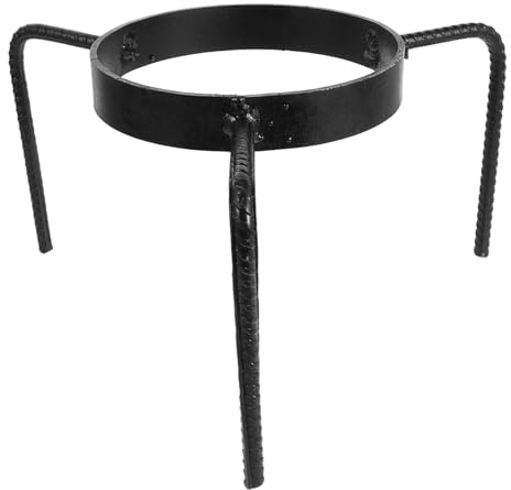 Soporte para Estufa de Gas de Hierro Plata, Aro de Apoyo Estable | Construcción Robusta, Resistencia al Calor, Limpieza Sencilla, Compatibilidad para Cocina y Parrilla