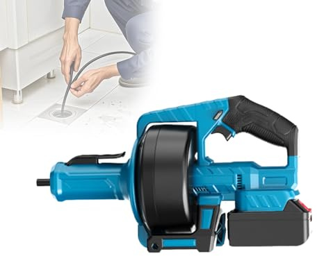 Sturalavandini a Batteria Sturalavandini Senza Fili, Serpentina Elettrica 7m Con Funzione Avanzamento/Indietro Automatica, Sturalavandini Fai Da Te per Bagno E Cucina