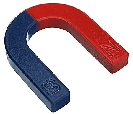 EsportsMJJ A Ferro Di Cavallo Magnete A Forma Di U Rosso Blu Verniciato Pole Fisica Esperimento Insegnamento 60Mm