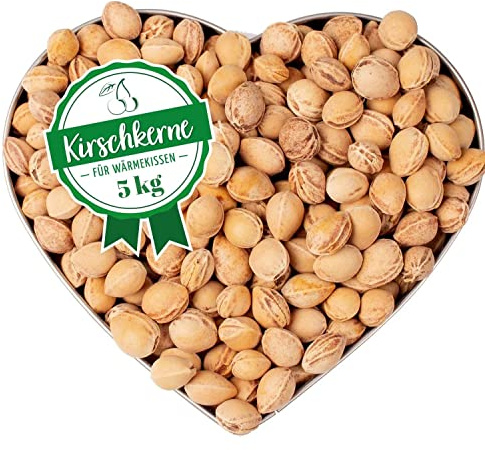 5 kg Kirschkerne in Premium-Qualität von Herbalind - lose Kirschkerne zur Kissenfüllung für Wärmekissen - schonend gereinigt ohne Chemie