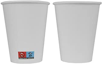 Gastro-Bedarf-Gutheil 50 x Pappbecher weiss Coffee to go 0,2 L (8 oz) Becher ideal für coffee Latte Machiato Cappuccino Chocolate Tea Cream EINWEG