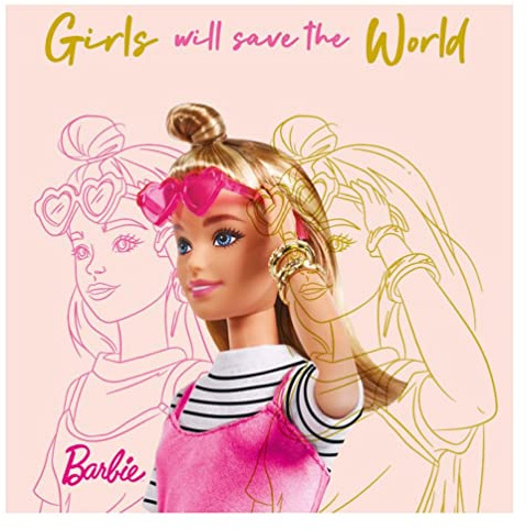 Danilo Promotions LTD Girls Will Save The World Barbie-Karte, quadratisch