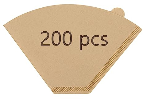 BRIKINTE Disposable Coffee Paper Filters for Ninja Dual Brew Coffee Maker,200 Pcs #4 Cone Replacement Filter Compatible with Ninja DualBrew Pro CFP301 CFP201 Coffee Maker