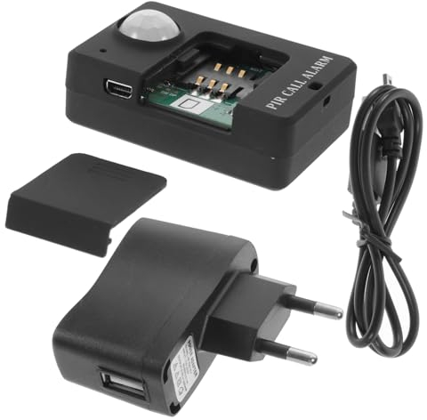 OSALADI Infrarotsensor GSM Hochsicherheitsalarm Für Laden Und Fabriksicherheit Bewegungsmelder Mit 120° Erkennung Schwarz Für Zuhause Und Gewerbe Led Kontrollleuchte