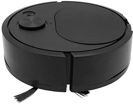 Diyeeni Mini Robot Vacuum, Robot Vacuum and Mop Combo, Strong Suction, Automatic Avoidance, USB Charging Robotic Vacuum Cleaner for Household Fine Dust, Pet Hair (Black)