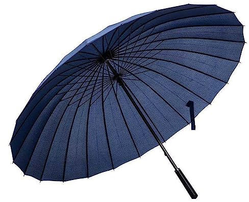 ZUOZUIYQ Golfschirm, 24 Knochen, Langer Griff, gerader Regenschirm, übergroß, 52 Zoll, winddichter Regenschirm, Regenbogenschirm ist geeignet für Golfplätze, Strände,
