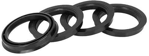 Zentrierringe 4 Stück Auto-Kunststoff 72,6 mm Außendurchmesser bis 57,1 mm Innendurchmesser Auto-Hub-Zentrierringe Radbohrungs-Mitte Abstandshalter Hubringe Schwarz Radnaben Zentrierringe(66.6-57.1mm)