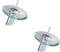 Beatifufu 2stücke Plating Wasserfall Bad Waschbecken Armatur Edelstahl Mischbatterie Mit Auslauf Moderne Wasserfall-design Einfache Montage Für Aufsatzwaschbecken Und Hitzebeständig