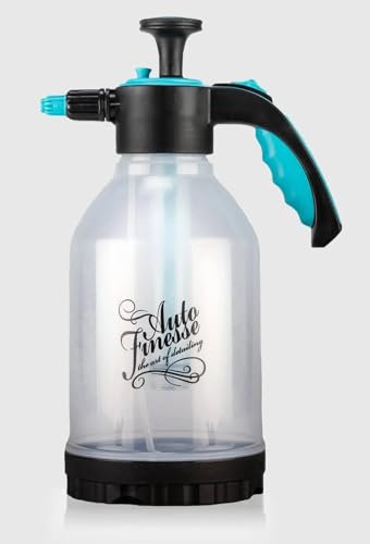 Auto Finesse Snow Foam Pump Pressure Sprayer for Automotive Car & Motorbike Cleaning | 2L Hand Pressure Snow Foam Lance | Adjustable Nozzle | British Brand for Car Detailing