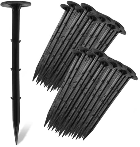ISOISL Bodenanker Erdanker 1000 Stück 160 mm lang 35 mm breit Ø 5 mm - Stabile Bodenanker für Unkrautvlies, Gartenvlies, Zaun & Netz Bodenanker Erdnägel de Jardin